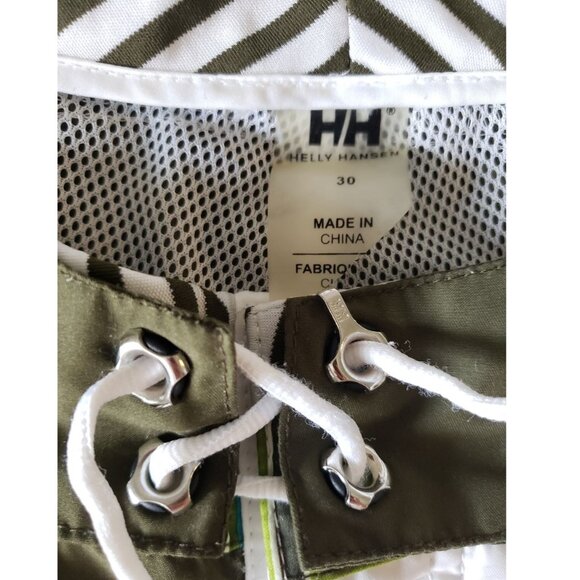 Helly Hansen Swim shorts Size 30 White and green Board Shorts Sailing - Picture 5 of 9